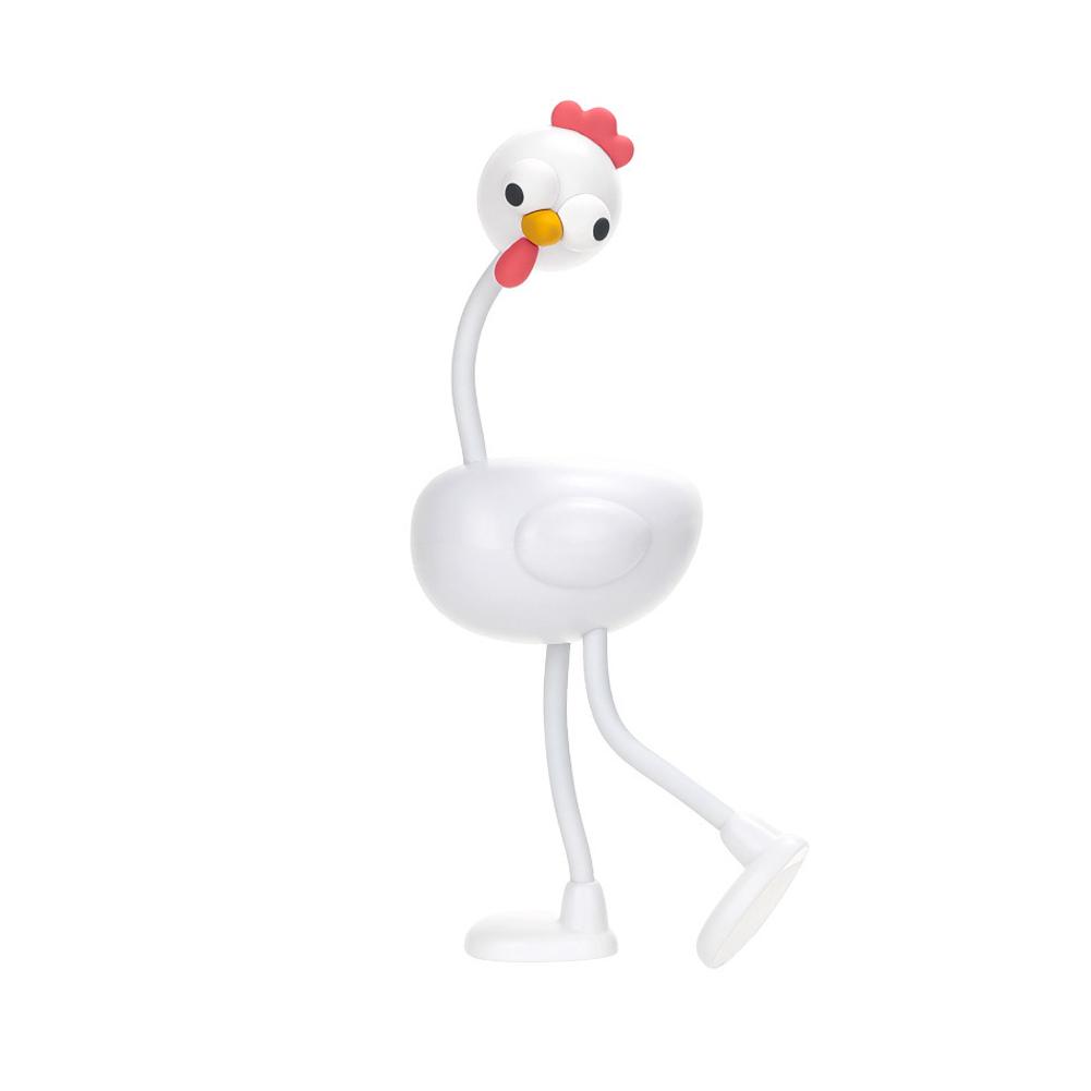 Multi-Functional Rooster Night Light USB Charging Bedside Lamp Dormitory Table Lamp High Aesthetic Children's Bedroom Sleep Aid