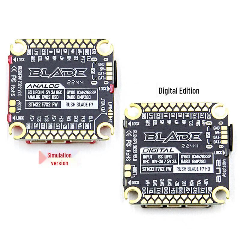 RUSHFPV F722 BLADE V2 FPV Flight Controller