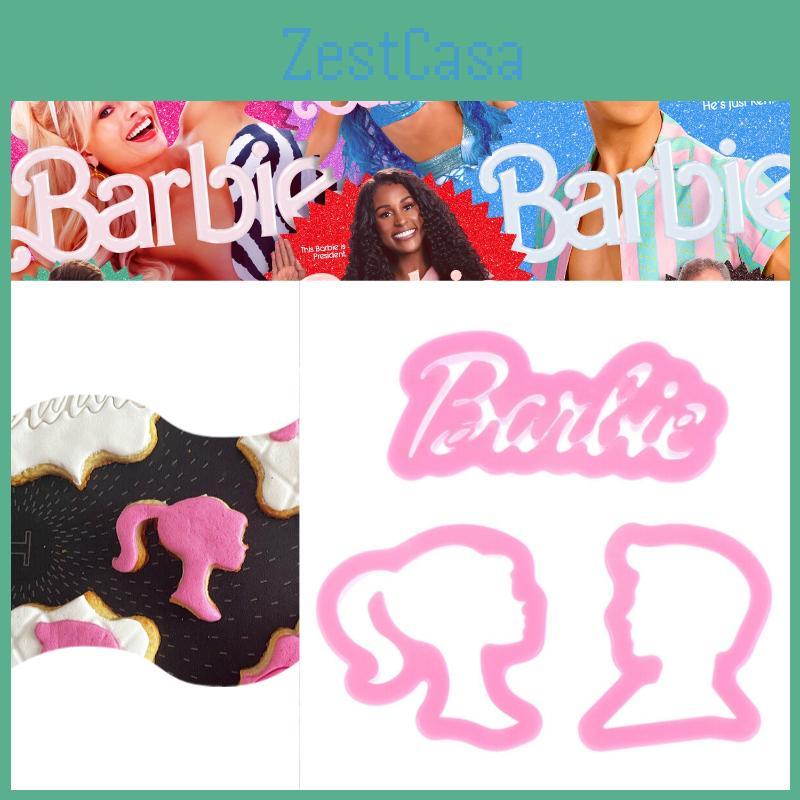 Createklat Барби Принцесса Форма для печенья Неправильной формы Пластиковый набор инструментов для выпечки Для DIY украшения торта