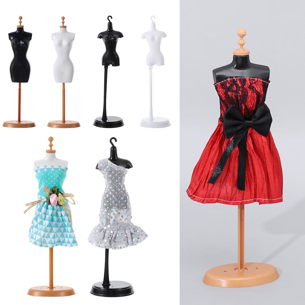 Mini House Clothes Hanger Doll Dress Support Display Holder Mannequin Model Stand Hangers