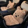 Подушка на сиденье автомобиля Плюшевая подушка для сидения для кошек и собак 2-в-1 Поддержка сиденья и спины с нескользящим дном Толстая зимняя теплая подкладка для офиса игр дома