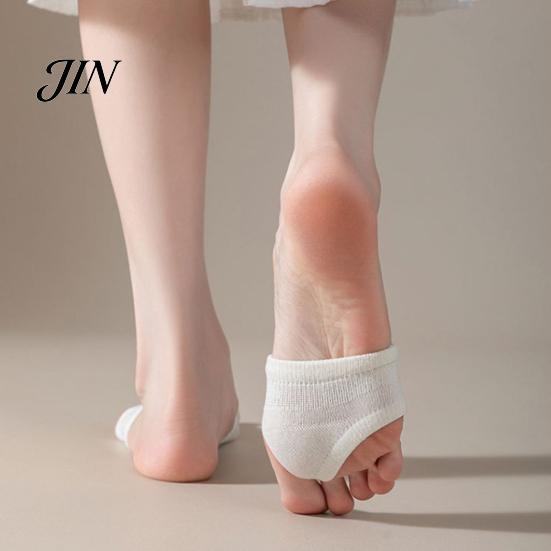Flip Flop Socks Women Flip-Flop Socks, Cotton Open Toe Half Foot Low Cut Thongs Liner for Flops Clogs Slides Breathable