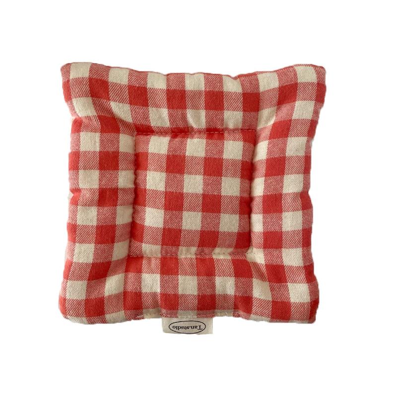 1 шт. подставка под приборы самодельные подставки под стол декор в клетку квадратная чашка кухонные принадлежности 15x15 см изоляционный коврик