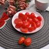 4PCS Food Model Artificial Cherry Tomato Decorative Props Simulation Fruit Fake Tomato Home Decor