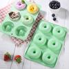 Silicone Muffins Donut Mold 6 Cups Dessert Mold Non-Stick Baking Pan for Doughnut Making Pastry Chocolate Cake Dessert DIY Bakeware