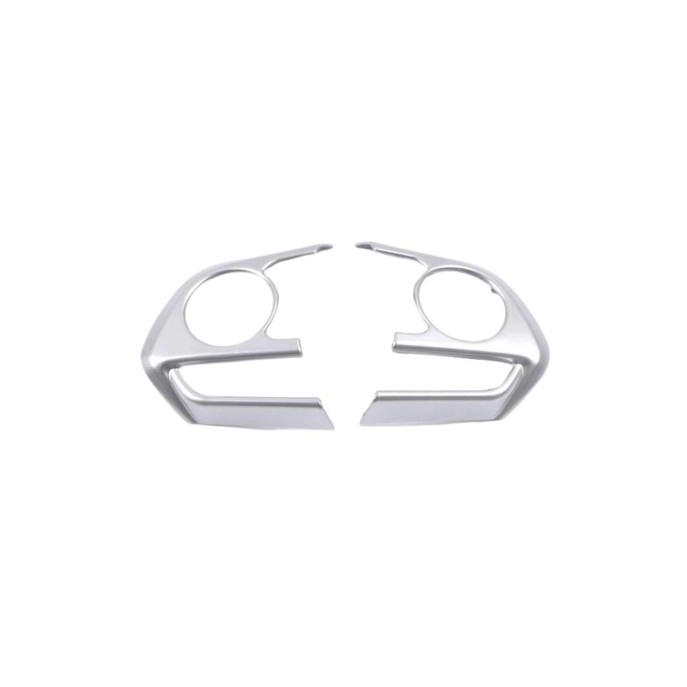 Car Interior Peach Wood Decoration Accessories Steering wheel button Cover Trim Frame For Toyota RAV4 RAV 4 XA50 2019-2021 2023
