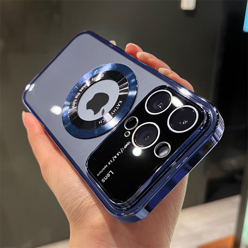 Чехол для объектива камеры с покрытием для IPhone 15 14 13 12 11 Pro X XR XS Max 7 8 Plus, жесткий защитный чехол для камеры, беспроводное зарядное устройство
