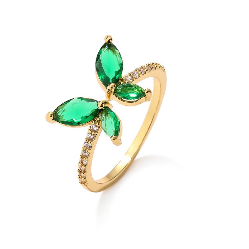 Европейское и американское новое кольцо-бабочка женское дизайнерское нишевое кольцо персонализированное открытое кольцо