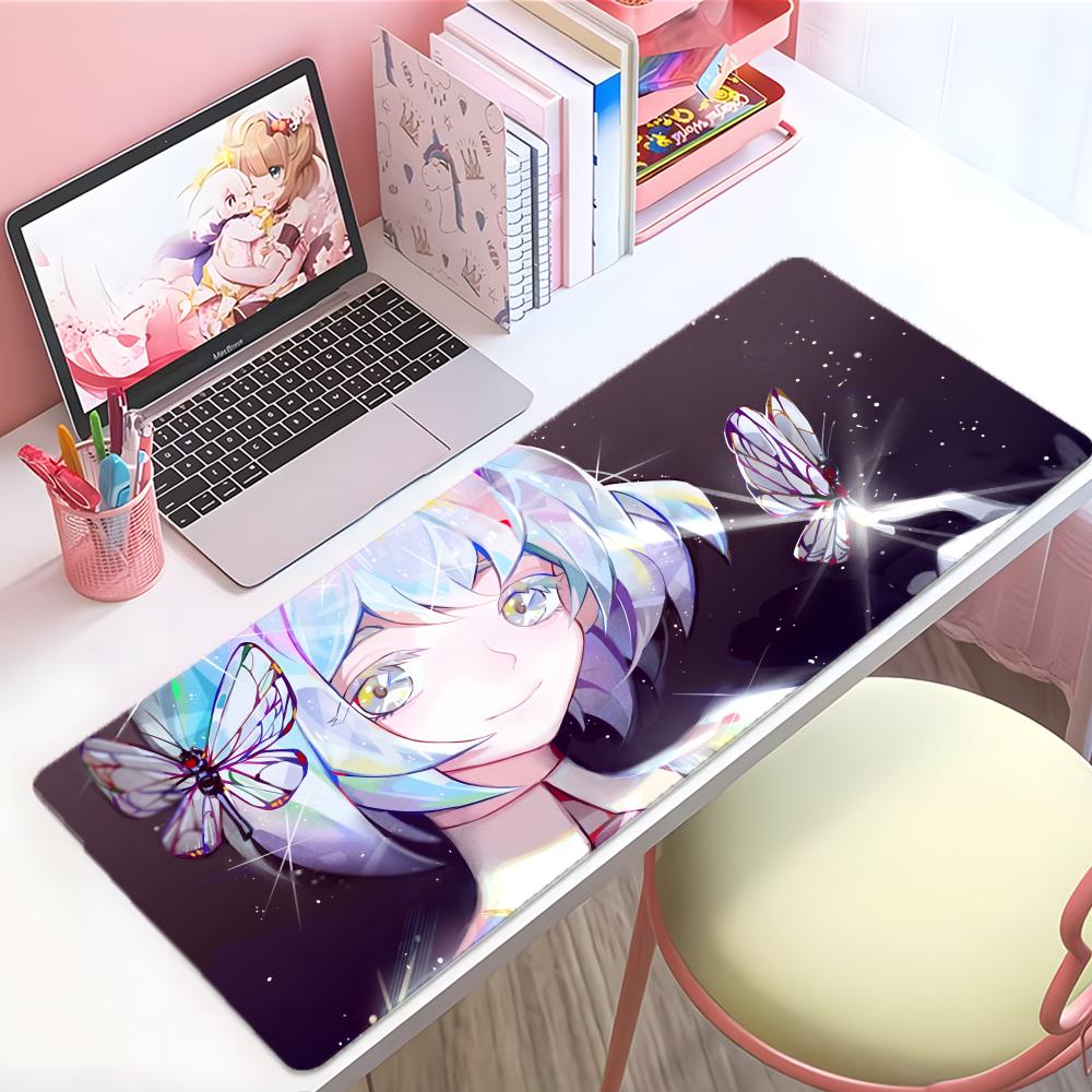 Beautiful Unique Anime Lland Of The Lustrous Mouse Pad Large Thick Desk Pad Stitched Edges Gaming Mouse Mat For Pc