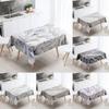 Marble Pattern Table Cloth Home Decor Stain Resistant Waterproof  Decoration Rectangular Kitchen Fireplace Countertop