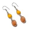 Citrine Gemstone 925 Sterling Silver Jewelry Earring 2.17"