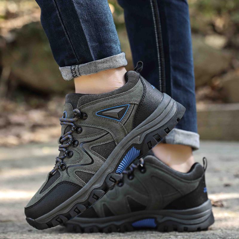 Мужские походные ботинки, низкие альпинистские ботинки, мужская повседневная обувь для активного отдыха, противоскользящая, большого размера