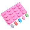 16 Cavity Oval Shape Soap Bake Mold Silicone Mould Tray Homemade Craft