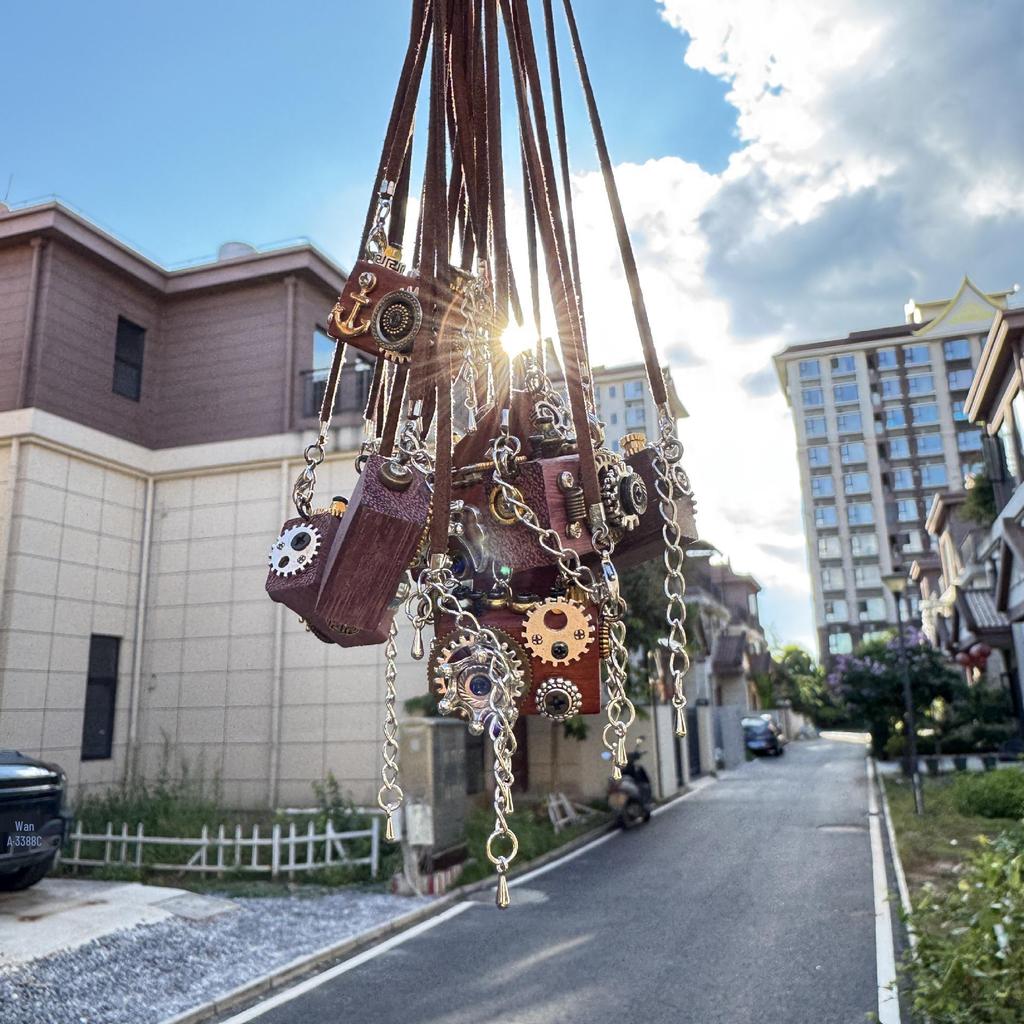 Панк Робот Подвеска Ожерелье: Подвесное украшение ручной работы - Унисекс цепочка для мобильного телефона