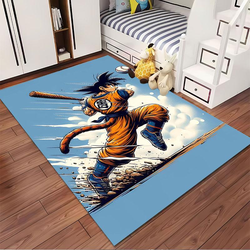Anime Baseball Warrior Carpet suitable as a non-slip mat for the living room or bedroom sofa
