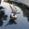 Chrome 3D Eagle Emblem Car Front Hood Eagle Ornament Car Hood Ornament Auto Front Cover Badge