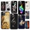 Музыкальные ноты Классическая музыка Искусство Чехол для телефона для iPhone 17 Air 16 16e 15 12 11 13 14 Pro Max Apple Plus Coque