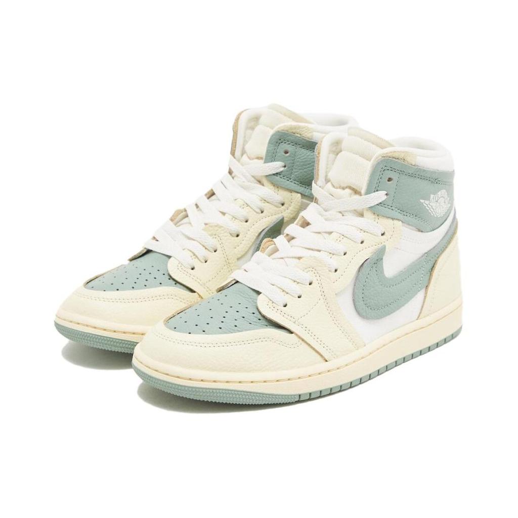 Женские кроссовки Air Jordan 1 High Method of Make Jade Smoke кремового цвета Legend-Sand Sail FB9891-104