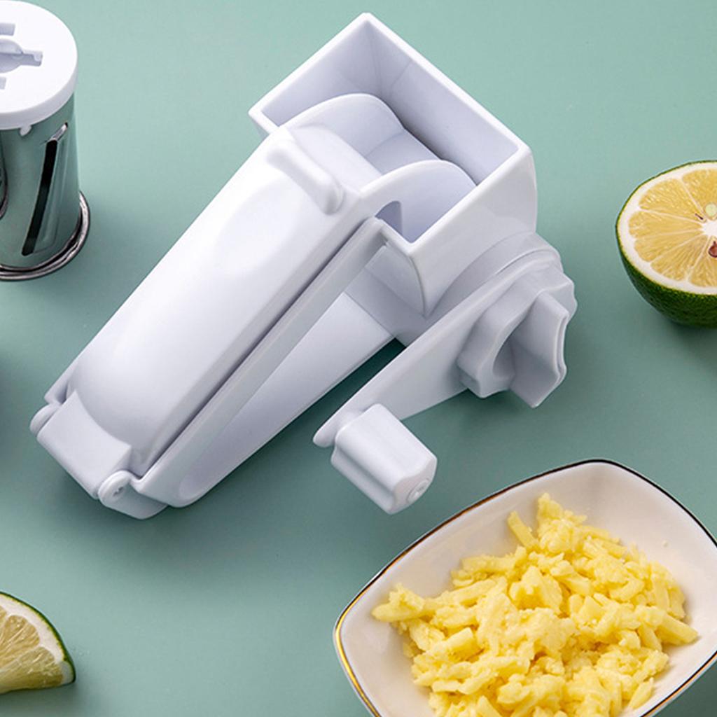 Hand-Cranked Cheese Grater and Shredder for Kitchen Use