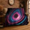 Межгалактическая Вселенная Звезды Черная Дыра Млечный Путь Фланелевое Одеяло Мягкий Плед для Спальни Гостиной Кровати Пикника Дремоты