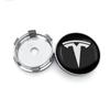 Car Sticker Tesla 4pcs 60mm Car Wheel Center Hub Cap Rim Cover Emblem Sticker For Tesla Model Y Model 3 S X Badge Emblem Auto St