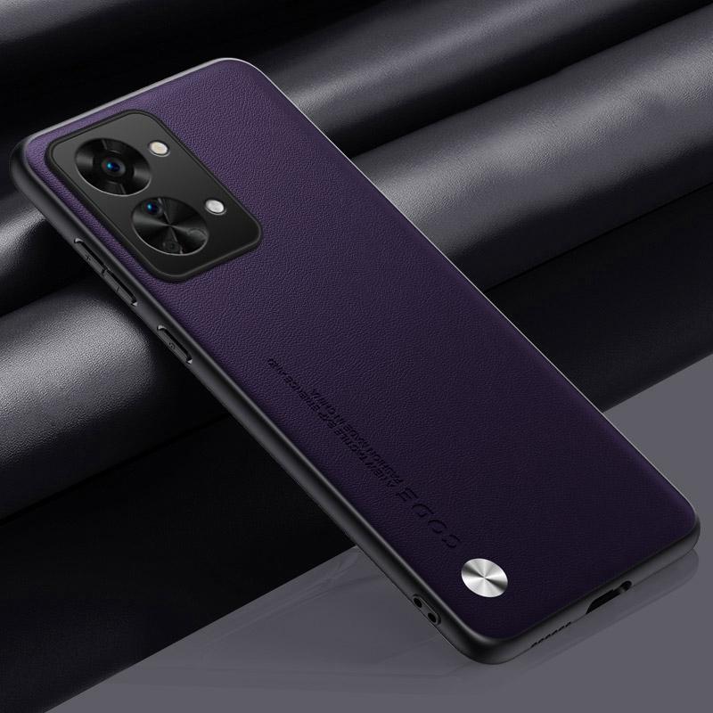 Luxury PU Leather Case For OnePlus Nord 2T Back Cover Matte Silicone Full Protection Phone Case For One Plus Nord 2T 5G Nord2T