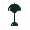 Rechargeable LED Flower Bud Table Lamp Touch Sensing Tricolored with DC USB Cable for Bedside Living Room Hotel Canteen