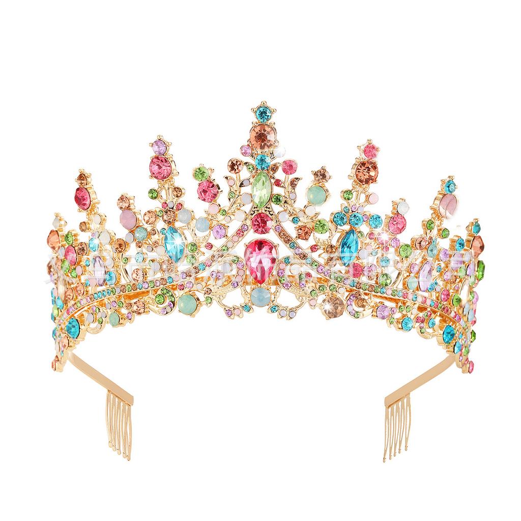 Свадебный головной убор Аксессуары для волос Банкетная вечеринка Прическа Корона Корона