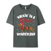 Walking In A Wiener Wonderland Funny Dachshund Christmas T-Shirts Vintage Cotton Tee Shirts Gift Idea Tops