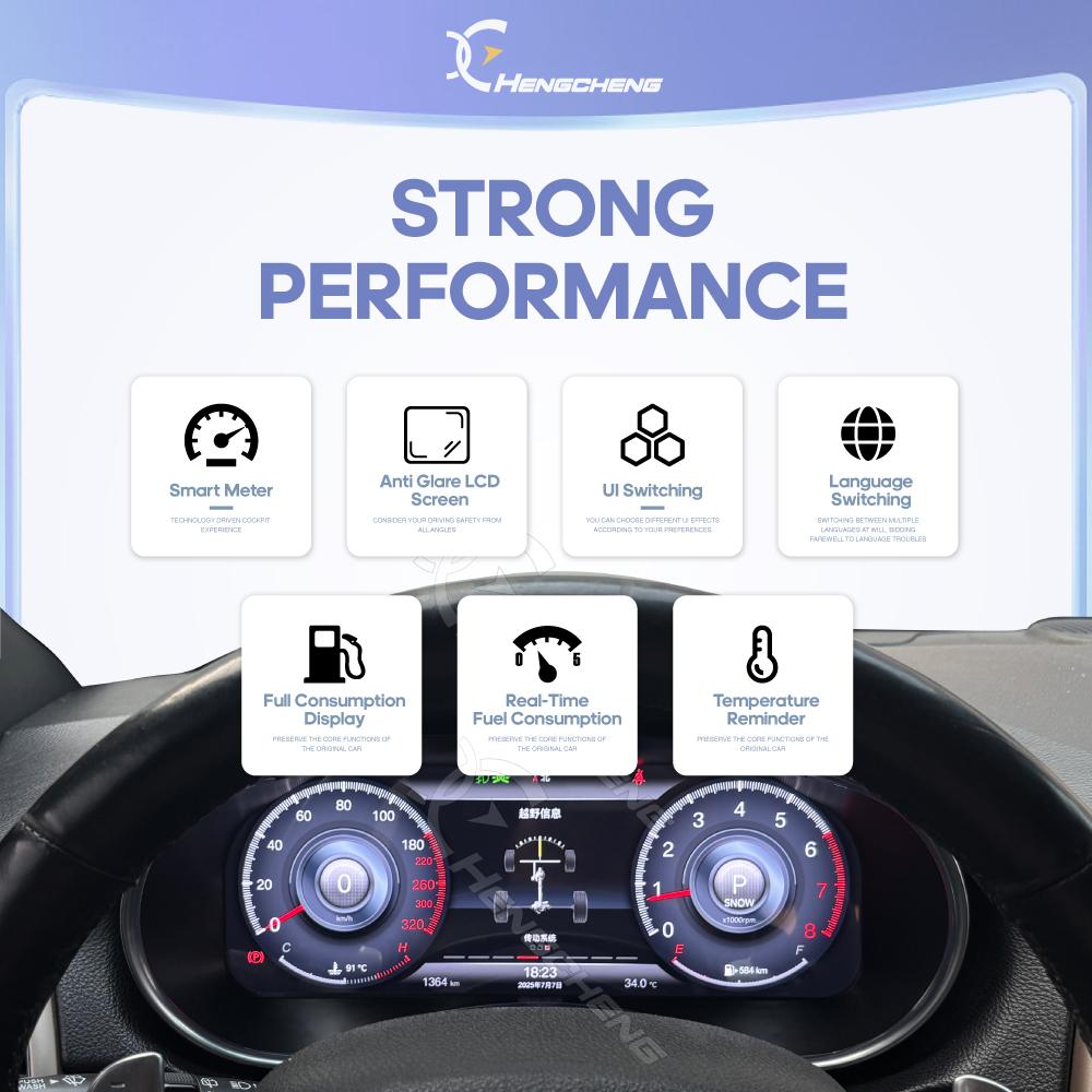 Оригинальная цифровая ЖК-панель приборов 12,3 дюйма для Jeep Grand Cherokee WK2 2014-2020, 3D-модель, комбинация приборов, кокпит, спидометр