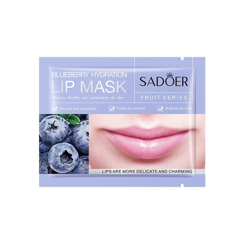 Маска для губ 8 г SADOER Collagen Plant Lip Mask Fading Lip Pattern Pack