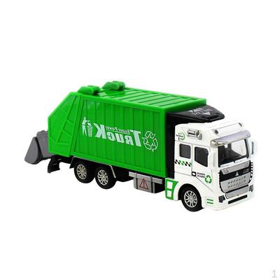 Модель мусоровоза с откатным механизмом, игрушка в подарок-зеленый цвет