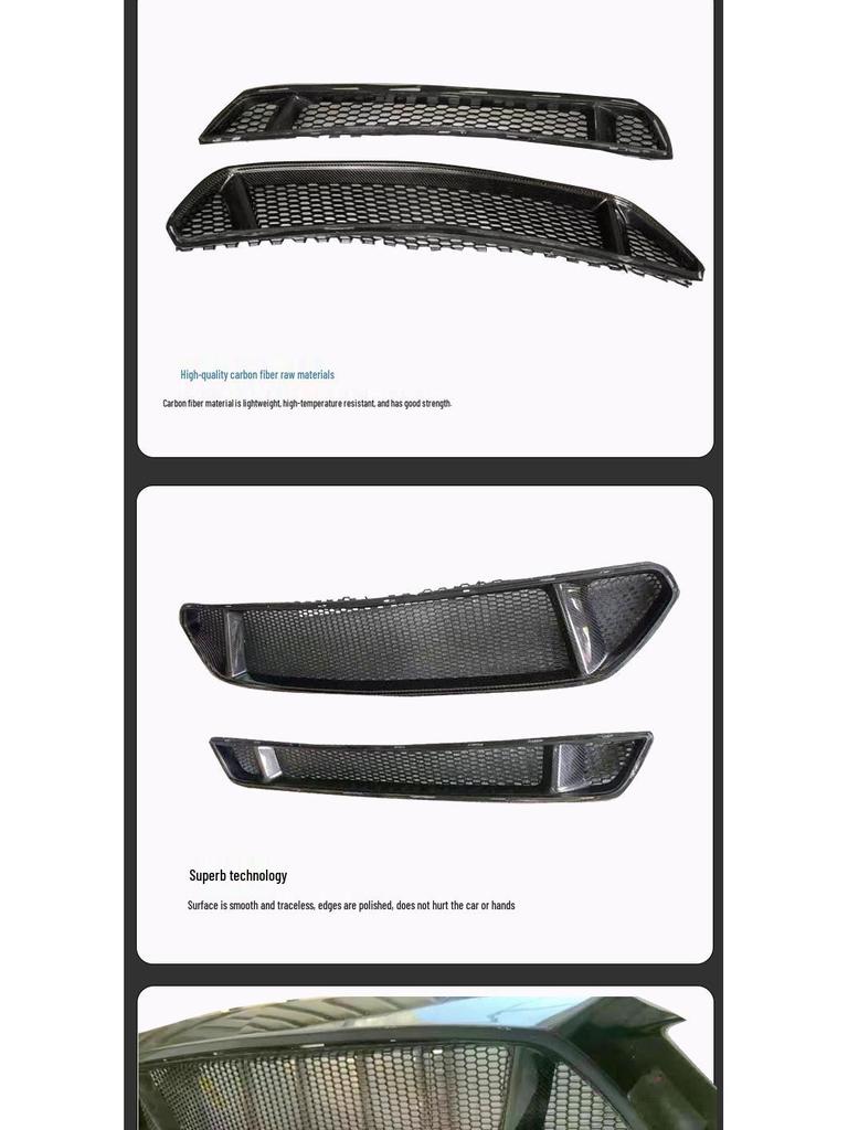 2015-2017 Ford Mustang Carbon Fiber Front Air Intake Grille