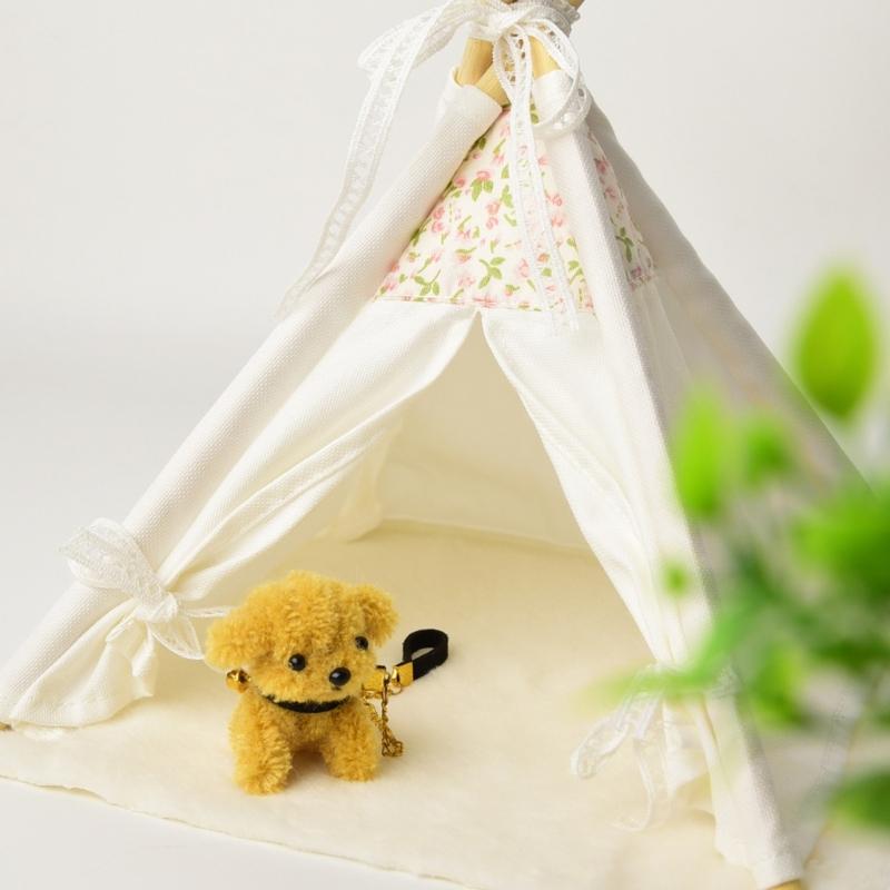 1/12 Doll House Minature Tent Easy Assembly Design Safe Cotton Polyester Playtent For Children Pretend Play Activity