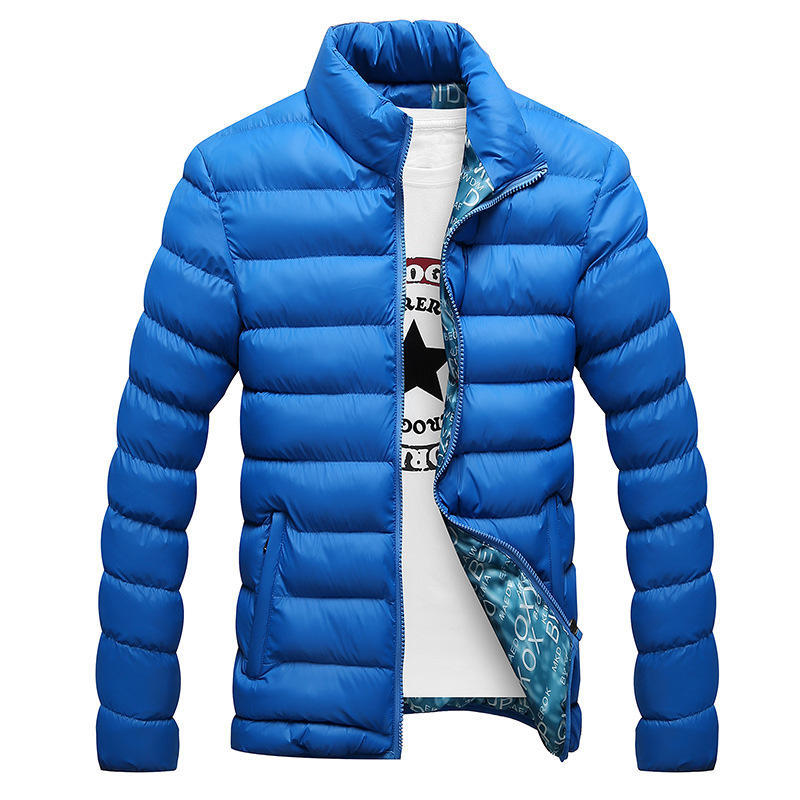 Cotton-padded Men's Light and Thickened Men's Down Cotton-padded Warm and Slim Jacket