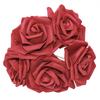 8cm Artificial Flowers Roses 25/30/20/10pcs Real Fake Roses With Stem for Wedding DIY Bouquets Home Artificial Flower Decoration