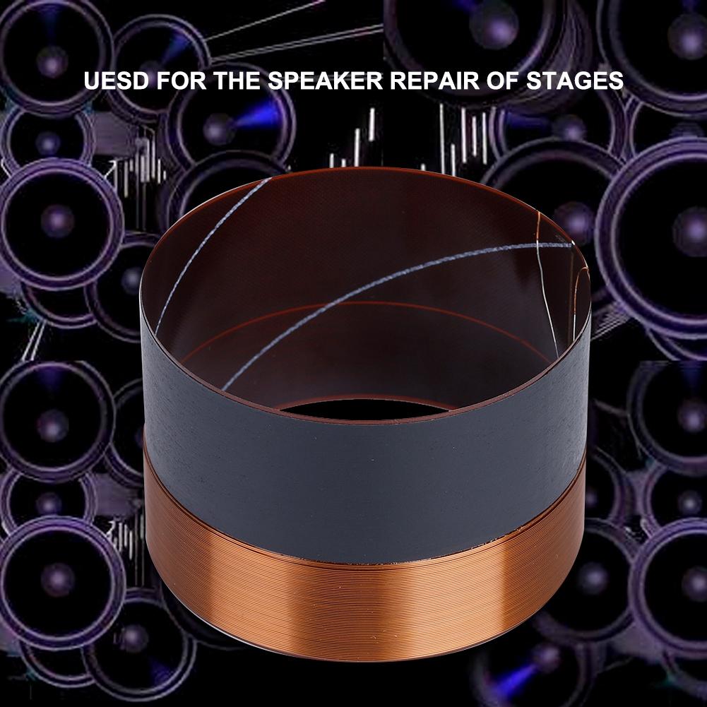 1PCS 75.5mm Audio Bass Speaker Voice Coil Woofer Sound Drive Black Aluminium