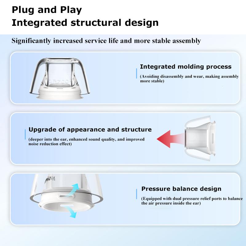 2025Латексные амбушюры для AirPods Pro Противоскользящие амбушюры Пылезащитные Гипоаллергенные ушные вкладыши для AirPods Pro 2 Силиконовый чехол для амбушюр