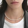 H Edition Silver (Y) White Pearl Bead Necklace 6mm 40cm Choker Type Hl6N31600Y9400