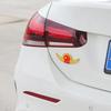 Delicate Car 3D Ornamental Waterproof Sticker Anti-rust Wing Crown National Flag 3D Emblem for Automobile