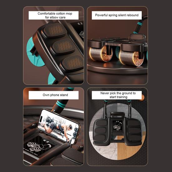 Ролик для пресса с автоматической поддержкой локтя и отскоком для мужчин и женщин