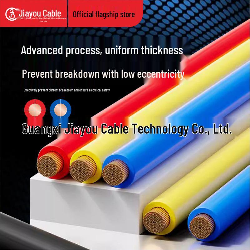 Jiayou BVR Multi-Strand Soft Copper Wire for Home Decoration (1/2.5/4/6 Sq mm)