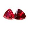 Natural Blood Red Ruby CERTIFIED Pair Trillion Cut 18.23 Ct Loose Gemstone R-5