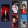 Чехол для телефона с принтом Singer L-Lola Y-Young для Samsung Galaxy A73, A72, A71, A70, A52, A51 Другие Мягкий черный чехол