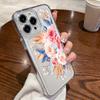 Прозрачный чехол для телефона, все включено, цветочный чехол для iPhone 16, 15 Plus, 14, 13, 12 Mini, 11, Xs, Xr, 7, Samsung S24+, S23, A54, силиконовый мягкий чехол с принтом бабочек