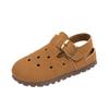 Детские Crocs Весна/Лето 2025: Сандалии с мягкой подошвой для мальчиков и девочек, обувь для первых шагов для младенцев и малышей.