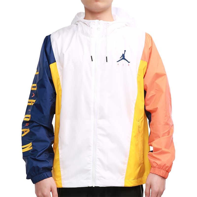 Air Jordan MENS Jumpman Multicolor Tat Sports Jacket White Men's CV2241-100