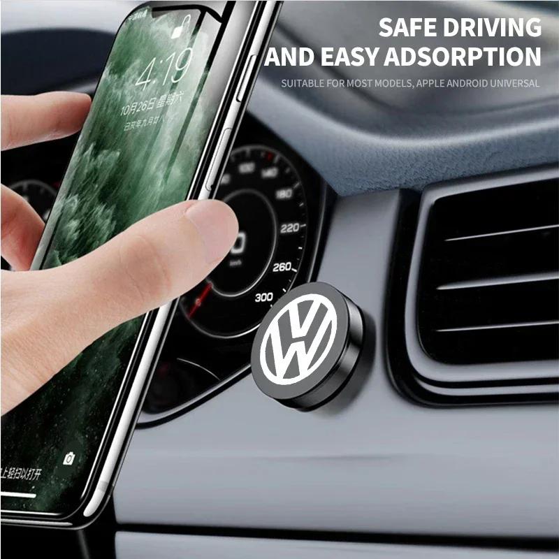 VW GTI GOLF 2026 Hot For VW VOLKSWAGEN Round Car Air Outlet Magnet Magnetic Holder For Volkswagen VW Touran Beetle Golf Passat J