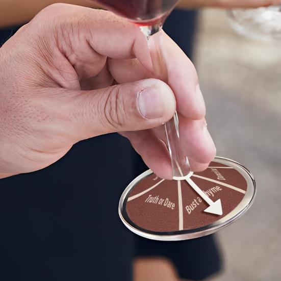 1/2/6 шт. Игра для питья вина без вращения для пар, взрослых, винный бокал, спиннер, указатель, выстрел, рулетка, игра для питья, девичник, дегустация вина, вечеринки, реквизит