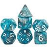 Набор из 7 разноцветных кубиков DND, многогранные кубики с гравировкой и эффектом паутины для настольной игры DND RPG Magic Gathering D&D Dice